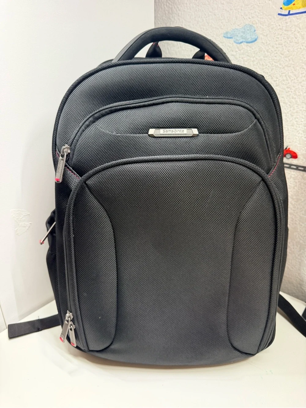 Samsonite Black Men's Backpack with Front Organizer Pockets